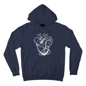 Heart Barbed Wire Hard Rock Cool Popular Punk Tall Hoodie