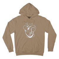 Heart Barbed Wire Hard Rock Cool Popular Punk Hoodie