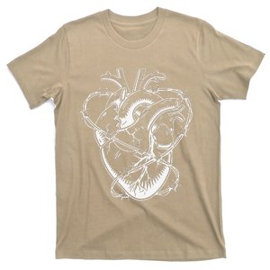 Heart Barbed Wire Hard Rock Cool Popular Punk T-Shirt