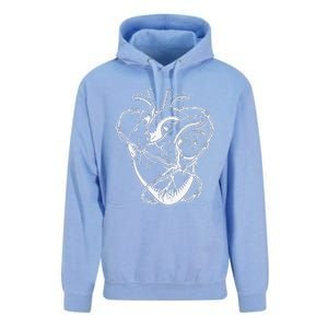 Heart Barbed Wire Hard Rock Cool Popular Punk Unisex Surf Hoodie