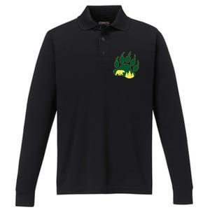 Hiking Bear Wear Performance Long Sleeve Polo