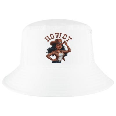 Howdy Black Women Western Rodeo Melanin Black Cowgirl Cool Comfort Performance Bucket Hat
