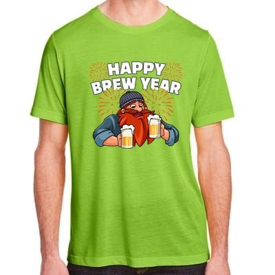 Happy Brew Year New Year's Eve Beer Ing Gift Adult ChromaSoft Performance T-Shirt