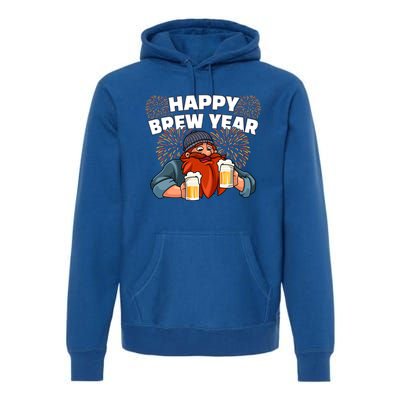 Happy Brew Year New Year's Eve Beer Ing Gift Premium Hoodie