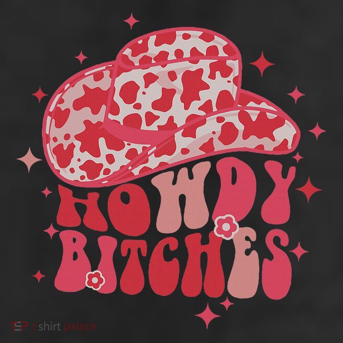 Howdy Bitches Yeehaw Bitches 7 Panel Mesh Trucker Snapback Hat