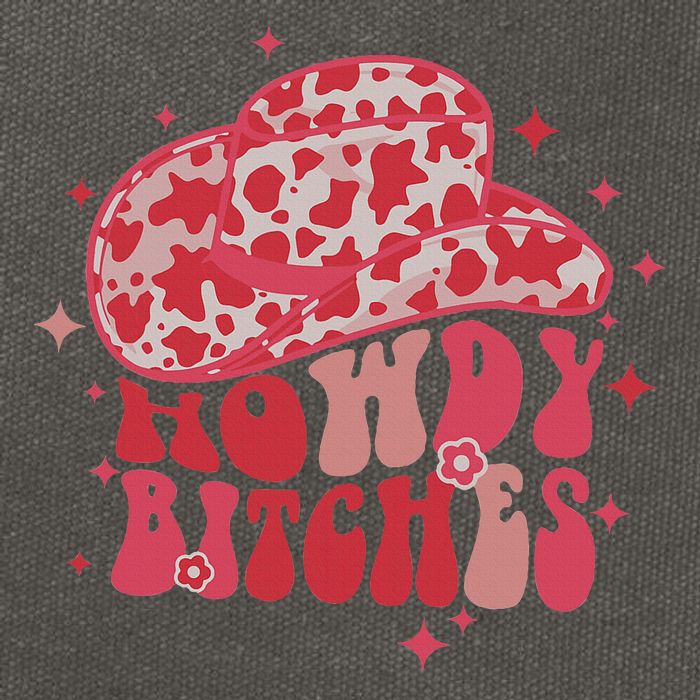 Howdy Bitches Yeehaw Bitches Cotton Canvas Backpack