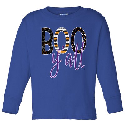 Hey Boo Yall Halloween Cool Gift Toddler Long Sleeve Shirt