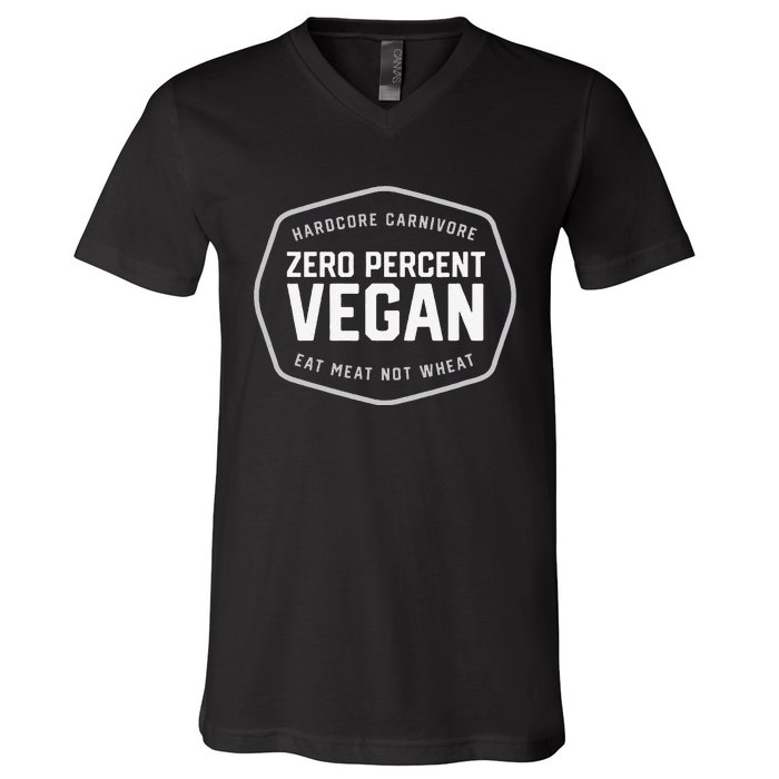 Hardcore Carnivore 0 Vegan Bbq V-Neck T-Shirt