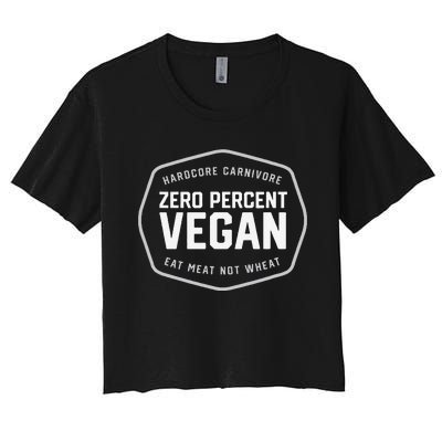 Hardcore Carnivore 0 Vegan Bbq Women's Crop Top Tee