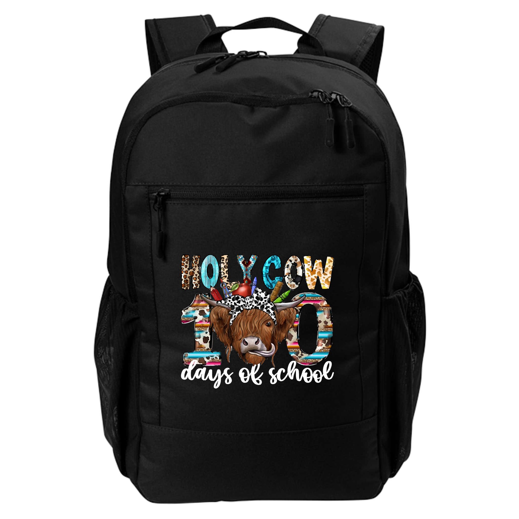Holy Cow 100 Days Of School Funny Backpack