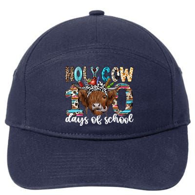 Holy Cow 100 Days Of School Funny 7-Panel Snapback Hat