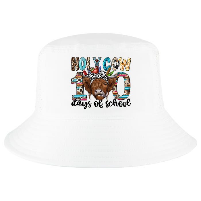 Holy Cow 100 Days Of School Funny Cool Comfort Performance Bucket Hat