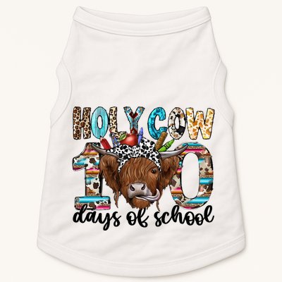Holy Cow 100 Days Of School Funny Doggie Tank