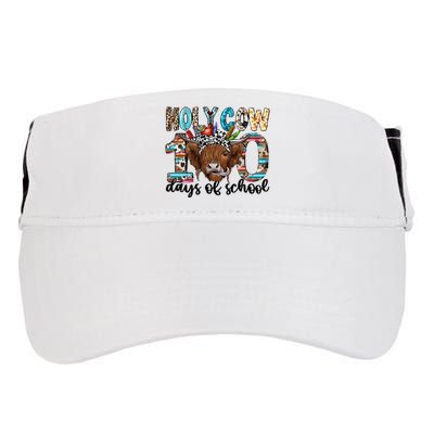 Holy Cow 100 Days Of School Funny Adult Drive Performance Visor
