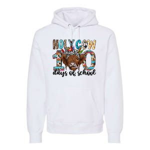 Holy Cow 100 Days Of School Funny Premium Hoodie