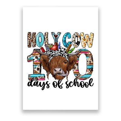 Holy Cow 100 Days Of School Funny Poster