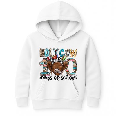 Holy Cow 100 Days Of School Funny Kids Hoodie