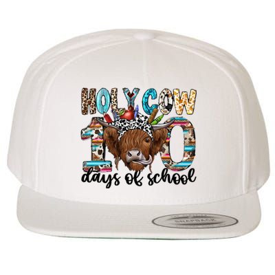 Holy Cow 100 Days Of School Funny Wool Snapback Cap