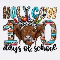 Holy Cow 100 Days Of School Funny Wool Snapback Cap
