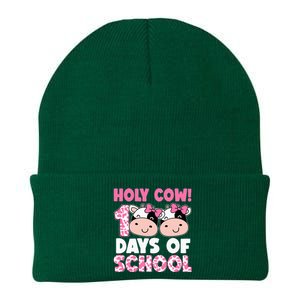 Holy Cow 100 Days Of School Teachers Students Knit Cap Winter Beanie