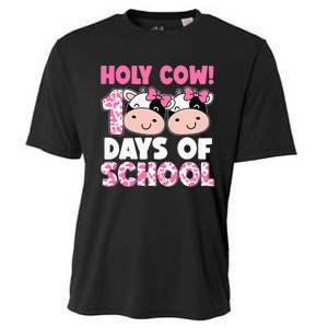 Holy Cow 100 Days Of School Teachers Students Cooling Performance Crew T-Shirt