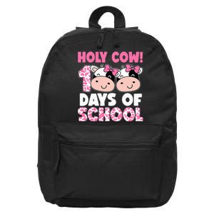 Holy Cow 100 Days Of School Teachers Students 16 in Basic Backpack