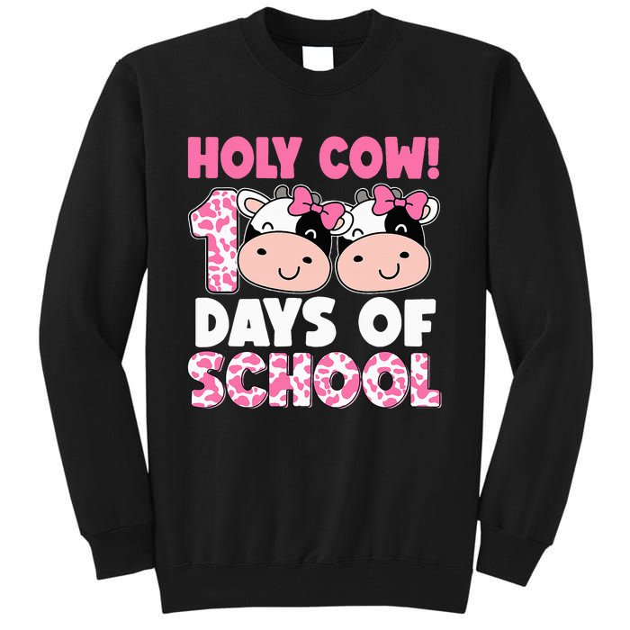 Holy Cow 100 Days Of School Teachers Students Tall Sweatshirt