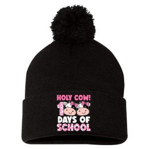 Holy Cow 100 Days Of School Teachers Students Pom Pom 12in Knit Beanie