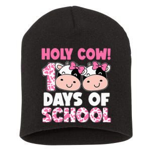 Holy Cow 100 Days Of School Teachers Students Short Acrylic Beanie