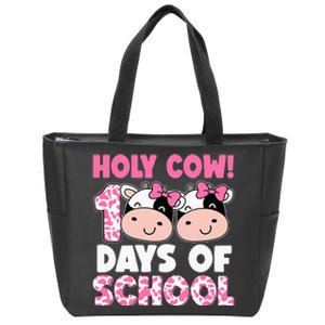 Holy Cow 100 Days Of School Teachers Students Zip Tote Bag