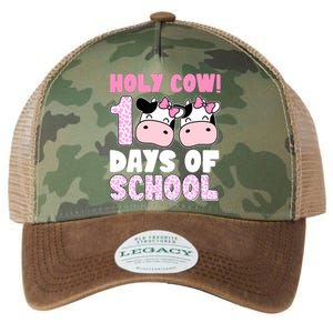 Holy Cow 100 Days Of School Funny Cute Legacy Tie Dye Trucker Hat