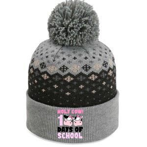 Holy Cow 100 Days Of School Funny Cute The Baniff Cuffed Pom Beanie