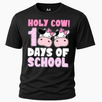 Holy Cow 100 Days Of School Funny Cute Cooling Performance Crew T-Shirt