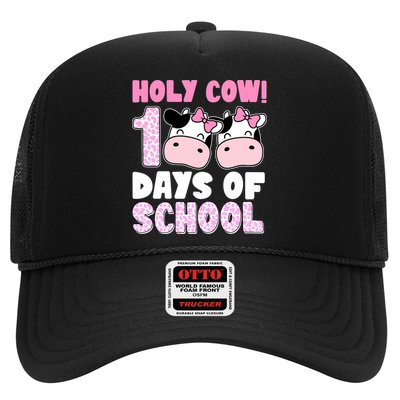 Holy Cow 100 Days Of School Funny Cute Trucker Hat