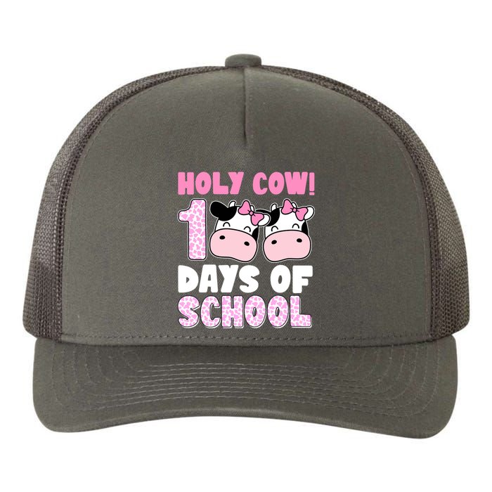 Holy Cow 100 Days Of School Funny Cute Yupoong Adult 5-Panel Trucker Hat