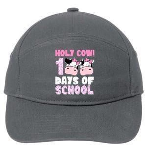 Holy Cow 100 Days Of School Funny Cute 7-Panel Snapback Hat