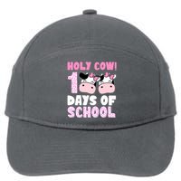 Holy Cow 100 Days Of School Funny Cute 7-Panel Snapback Hat