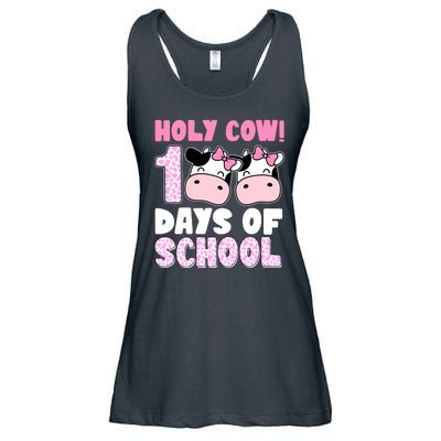 Holy Cow 100 Days Of School Funny Cute Ladies Essential Flowy Tank