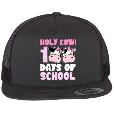 Holy Cow 100 Days Of School Funny Cute Flatbill Hat