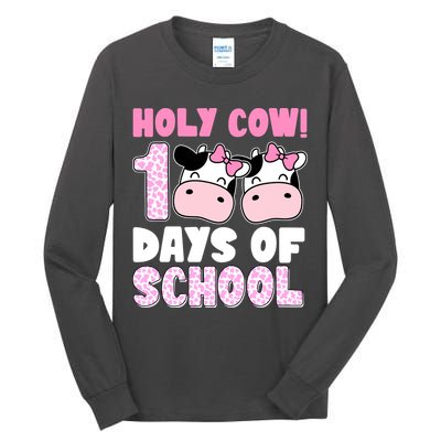 Holy Cow 100 Days Of School Funny Cute Tall Long Sleeve T-Shirt