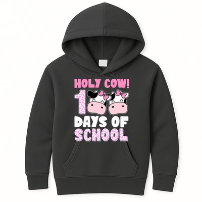 Holy Cow 100 Days Of School Funny Cute Kids Hoodie