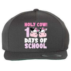 Holy Cow 100 Days Of School Funny Cute Wool Snapback Cap