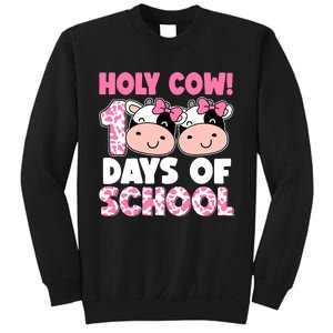 Holy Cow 100 Days Of School Teachers Students Girl Wo Sweatshirt