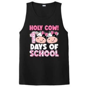 Holy Cow 100 Days Of School Teachers Students Girl Wo PosiCharge Competitor Tank