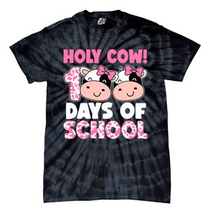 Holy Cow 100 Days Of School Teachers Students Girl Wo Tie-Dye T-Shirt