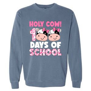 Holy Cow 100 Days Of School Teachers Students Girl Wo Garment-Dyed Sweatshirt