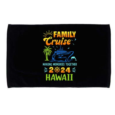 Hawaii Cruise 2024 Family Friends Group Vacation Matching Microfiber Hand Towel