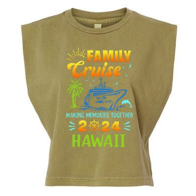 Hawaii Cruise 2024 Family Friends Group Vacation Matching Garment-Dyed Women's Muscle Tee