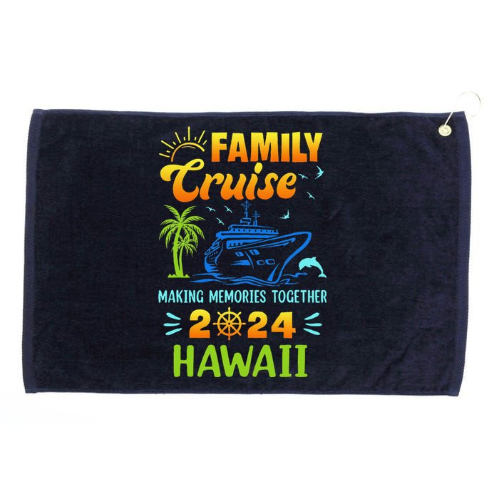 Hawaii Cruise 2024 Family Friends Group Vacation Matching Grommeted Golf Towel