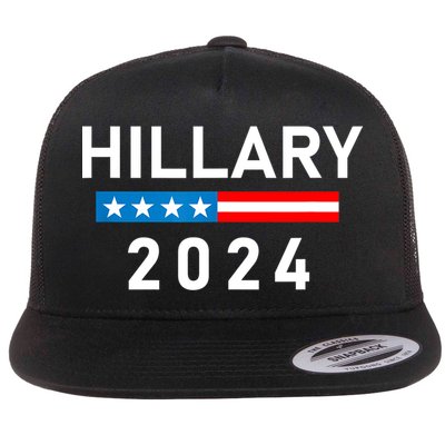 Hillary Clinton 2024 Hillary Clinton For President Flat Bill Trucker Hat